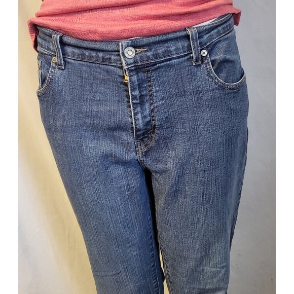 Women's Levi's Blue 515 High Rise Bootcut Jeans Size 14 Medium - Picture 3 of 5